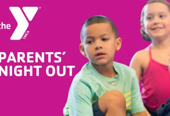 Graphic image of children for YMCA Parents Night Out