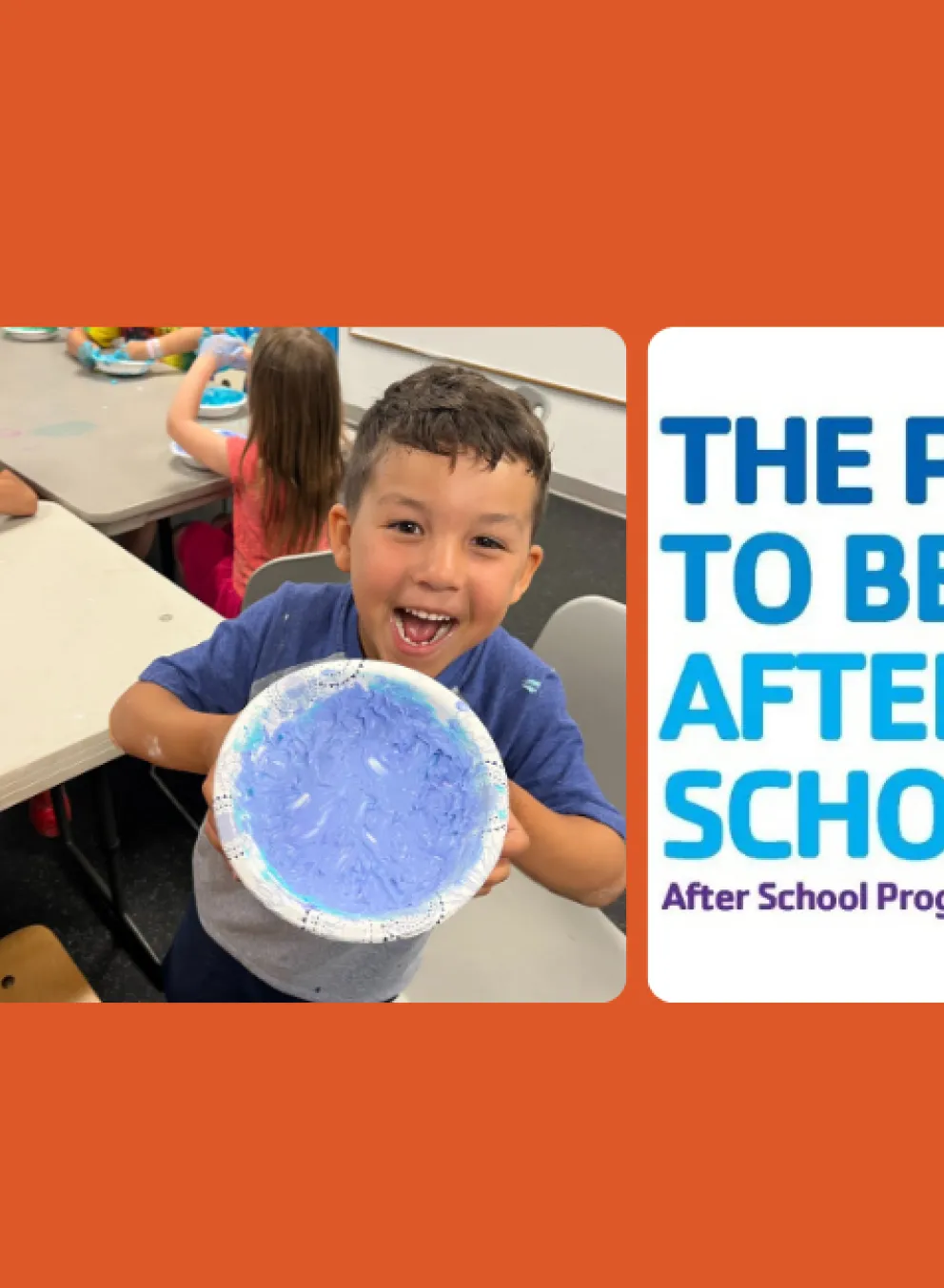 Collage image of children in different after school programs