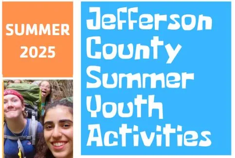 Graphic image depicting Jefferson County Summer Youth Activities 2025