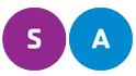 Graphic image of 2 dots that represent School and Adult