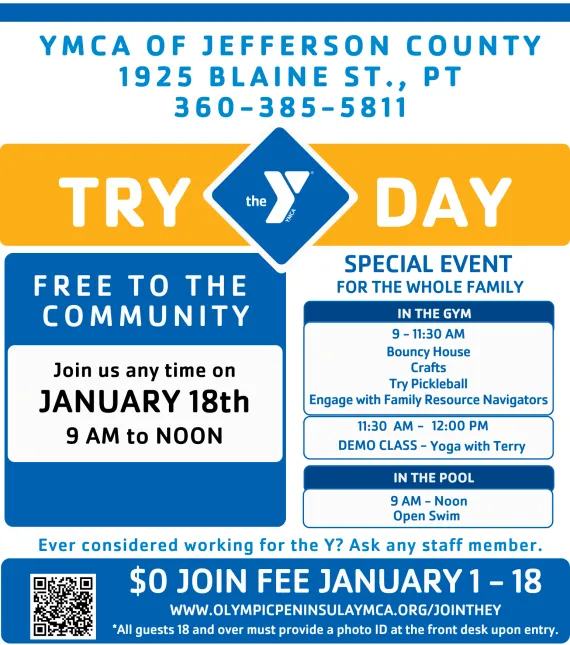 graphic image of try the y day at YMCA of Jefferson County