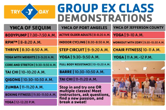 TRY THE Y DAY ALL CLASSES