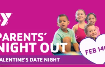A graphic image depicting children and the words Parents' Night Out