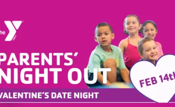 A graphic image depicting children and the words Parents' Night Out